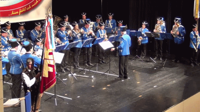 Das Fanfarencorps beim 150-jährigen Jubiläum des TSV Blaufelden